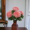 12-Pack Pink Peony Bush with 5 Silk Flowers & Foliage - Lifelike Floral Accents for Home Décor & Arrangements, Floral Home by Artificial Flowers